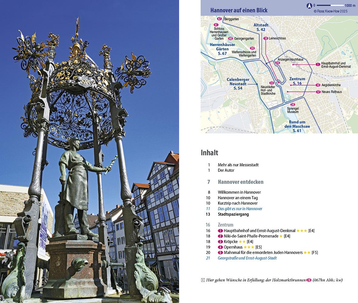 Beispielinhalt (Bild) Reise Know-How CityTrip Hannover