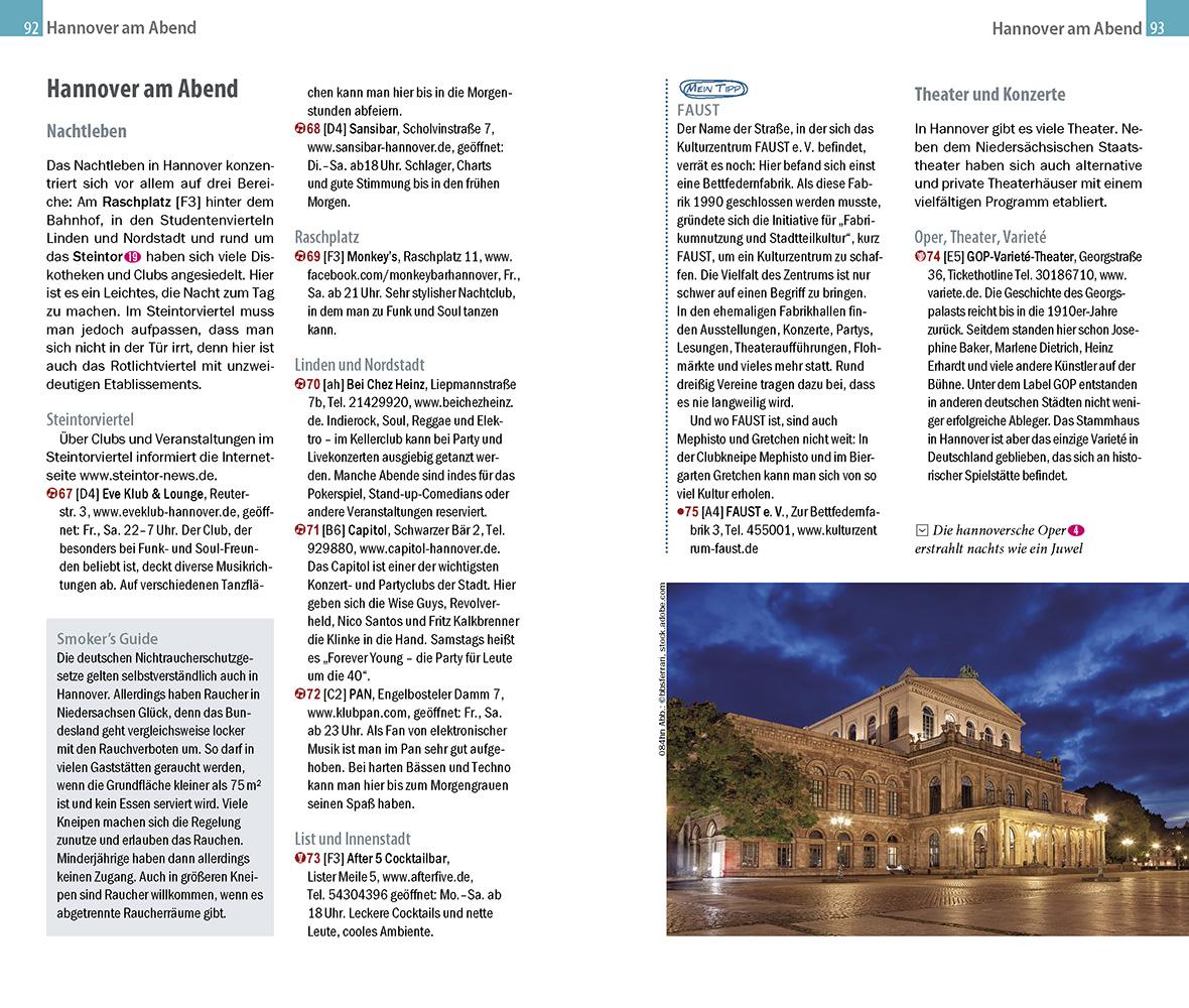 Beispielinhalt (Bild) Reise Know-How CityTrip Hannover