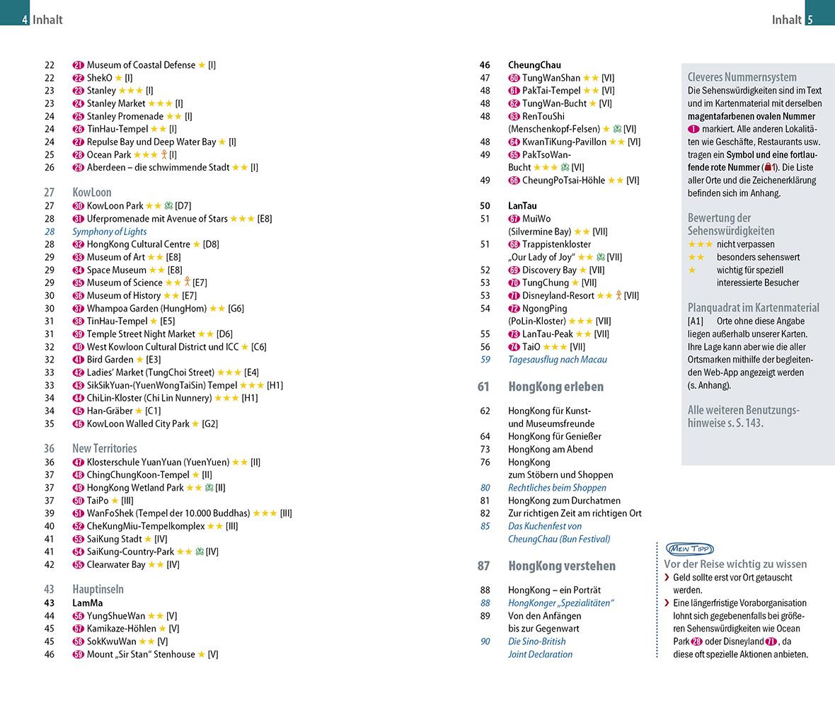 Beispielinhalt (Bild) Reise Know-How CityTrip Hongkong