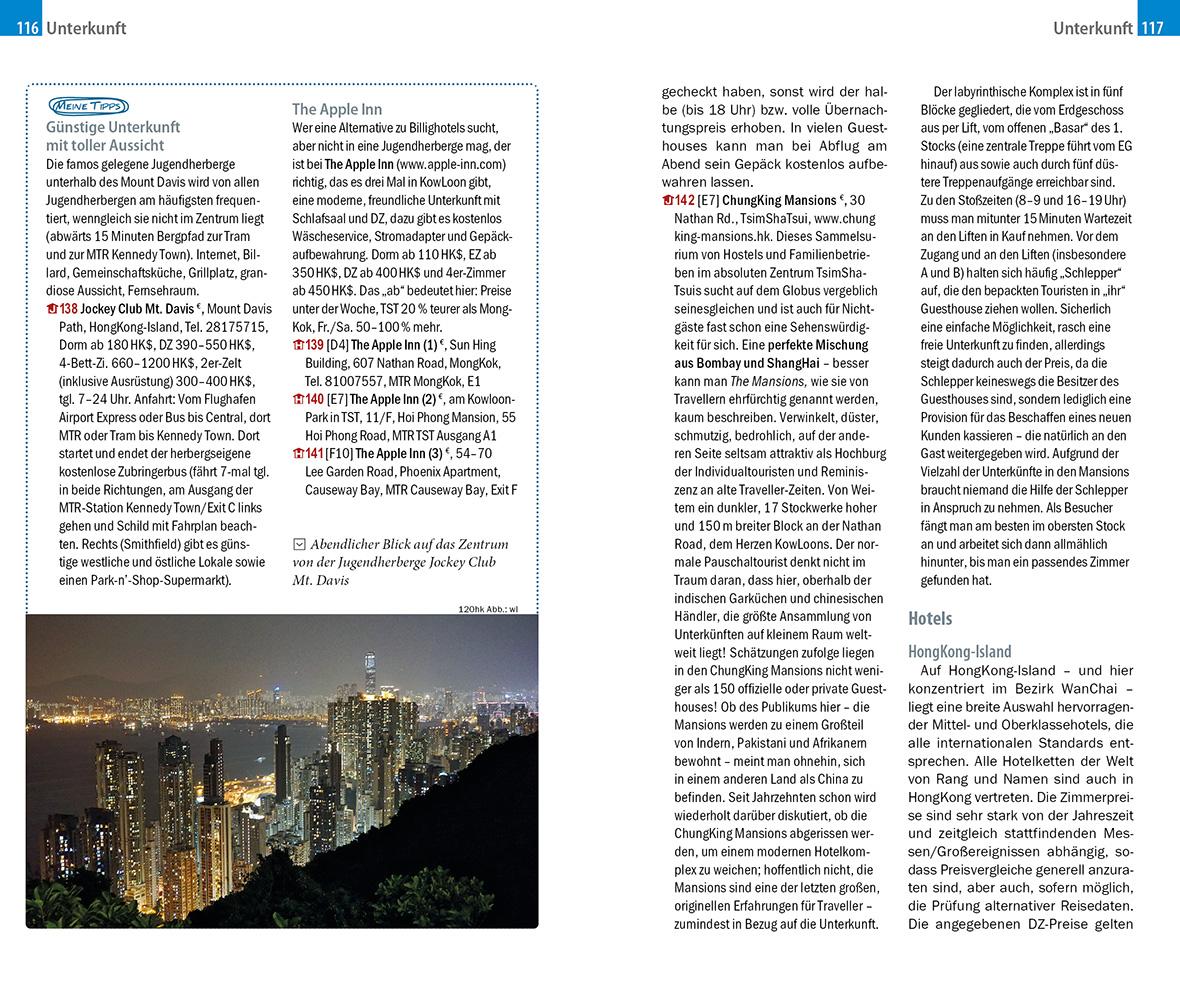 Beispielinhalt (Bild) Reise Know-How CityTrip Hongkong