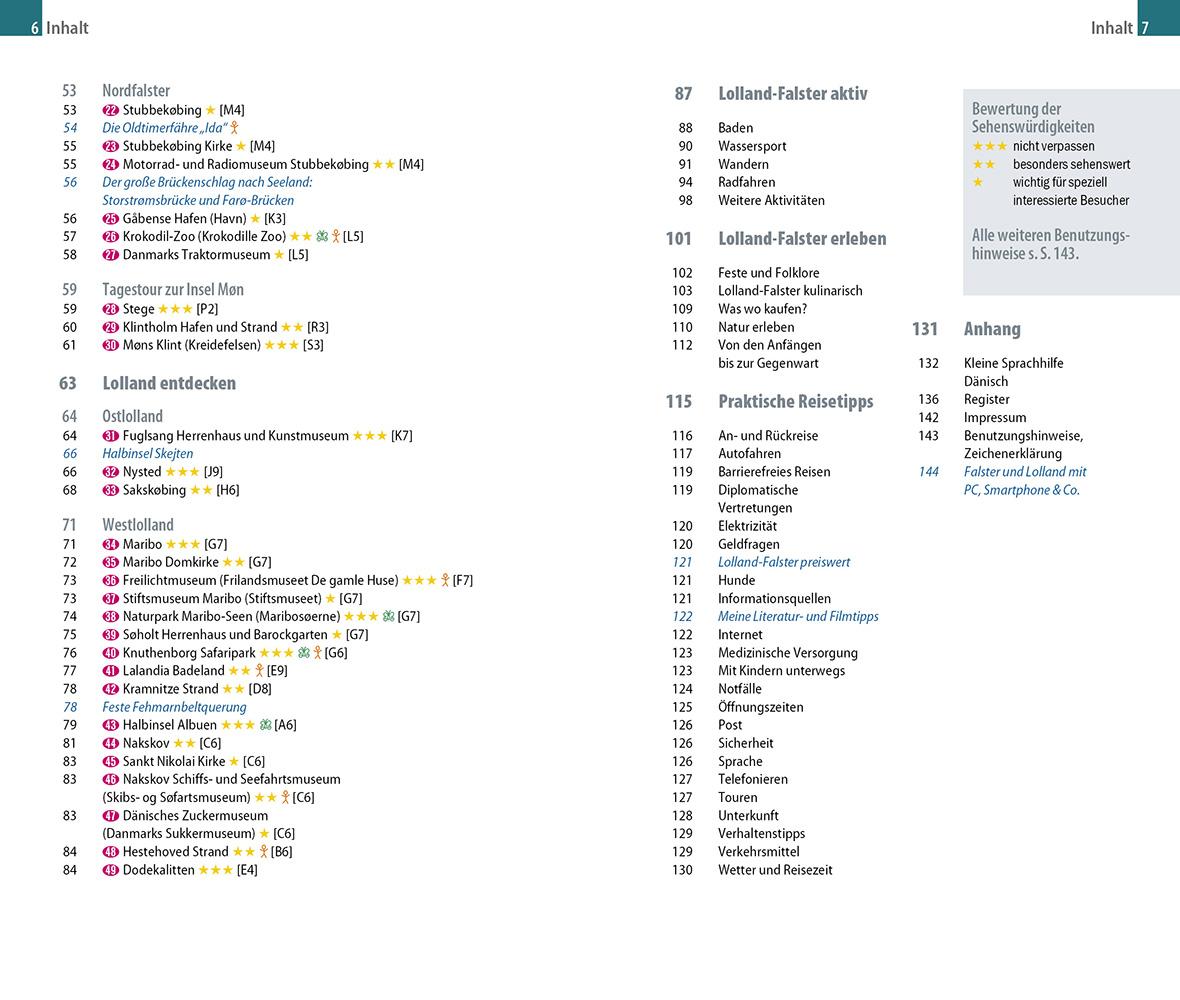 Beispielinhalt (Bild) Reise Know-How InselTrip Falster und Lolland mit Marielyst und Møns Klint