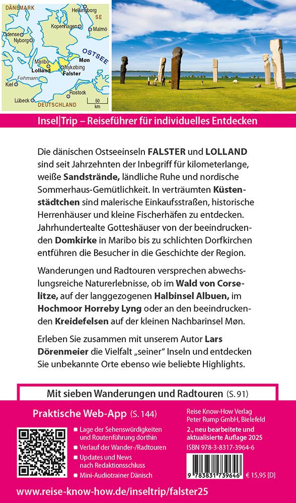 Rückseitencover Reise Know-How InselTrip Falster und Lolland mit Marielyst und Møns Klint