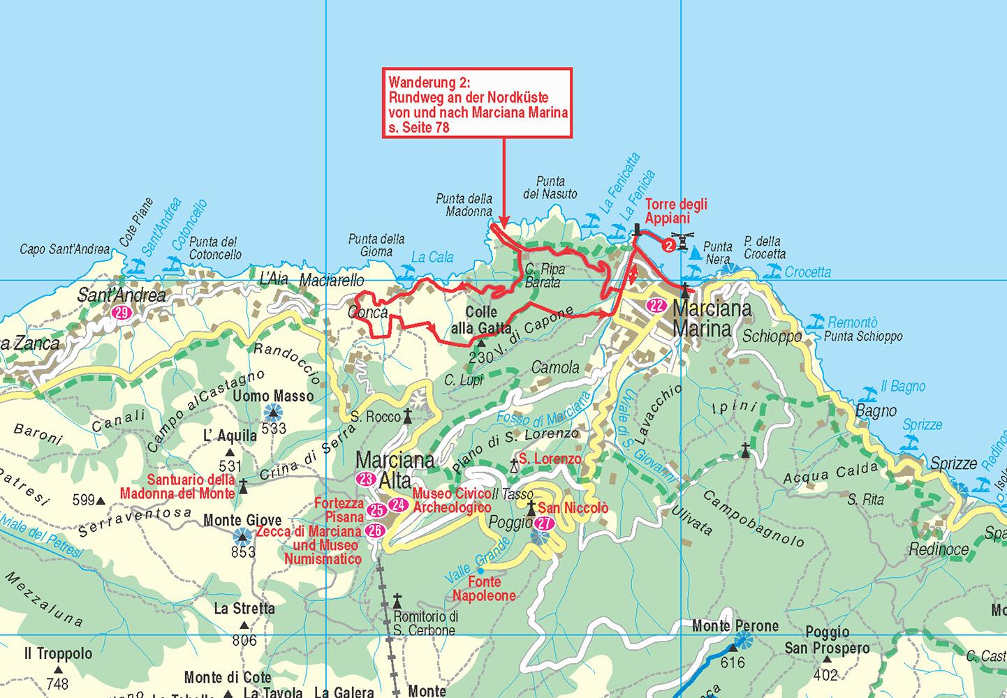 Beispielinhalt (Bild) Reise Know-How InselTrip Elba