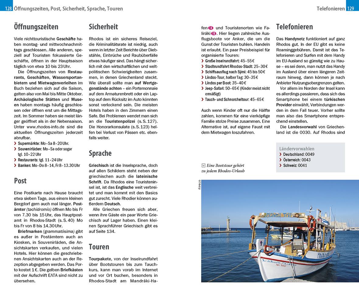 Beispielinhalt (Bild) Reise Know-How InselTrip Rhodos