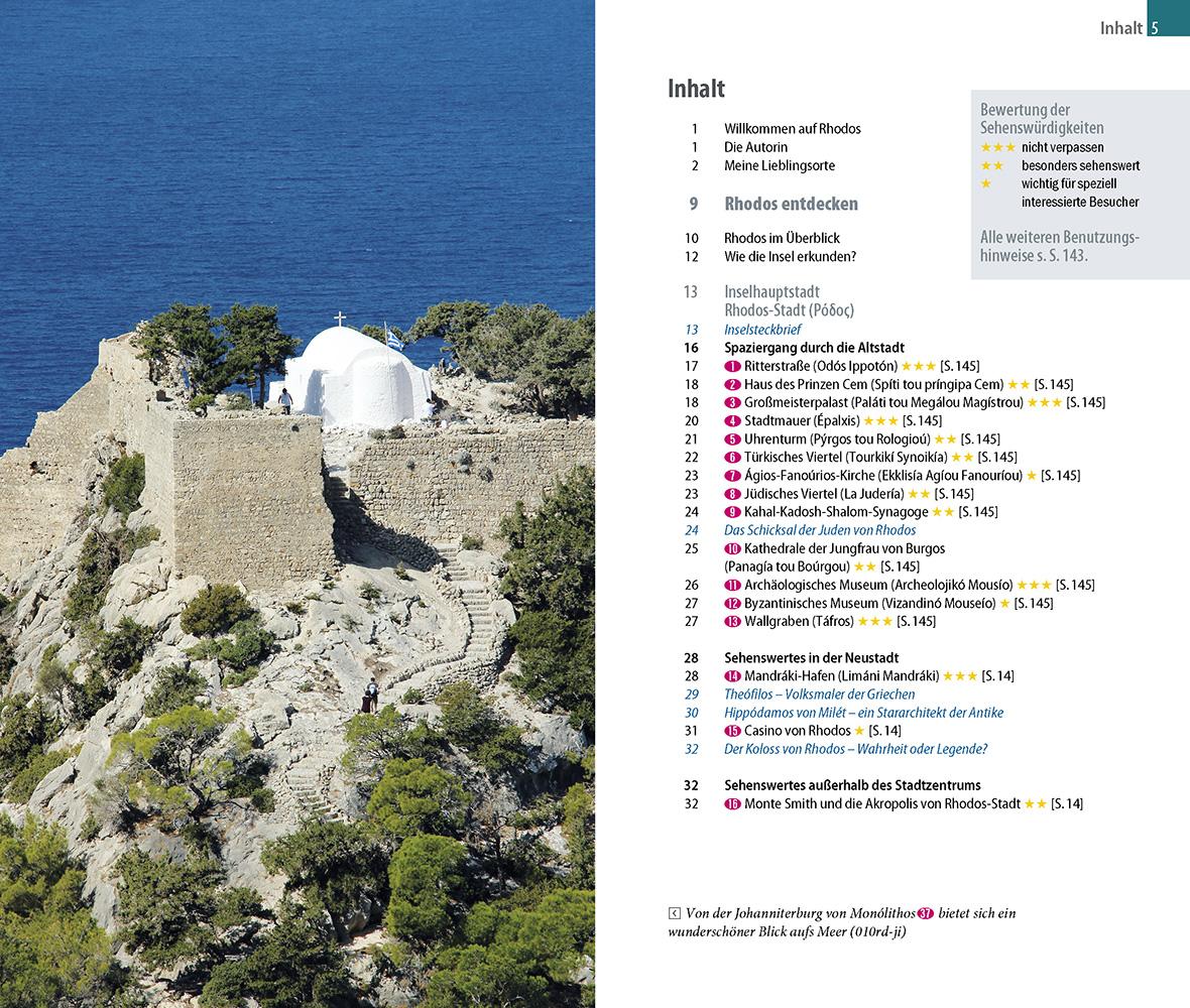 Beispielinhalt (Bild) Reise Know-How InselTrip Rhodos