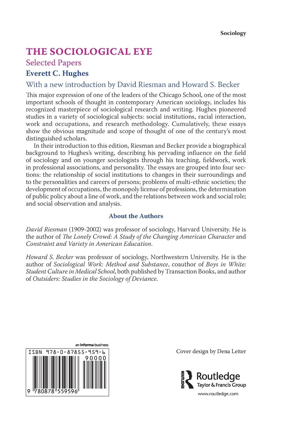 Rückseitencover The Sociological Eye