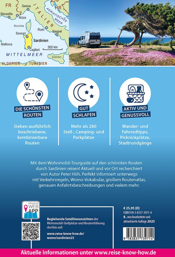 Beispielinhalt (Bild) Reise Know-How Wohnmobil-Tourguide Sardinien