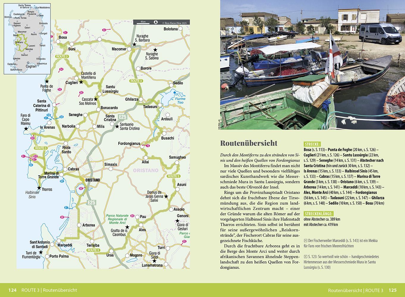 Beispielinhalt (Bild) Reise Know-How Wohnmobil-Tourguide Sardinien