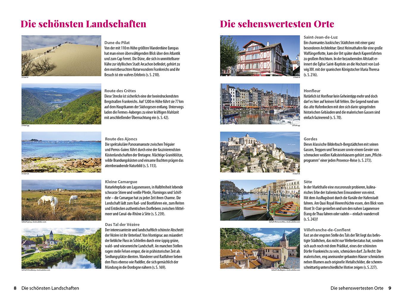 Beispielinhalt (Bild) Reise Know-How Wohnmobil-Tourguide Frankreich