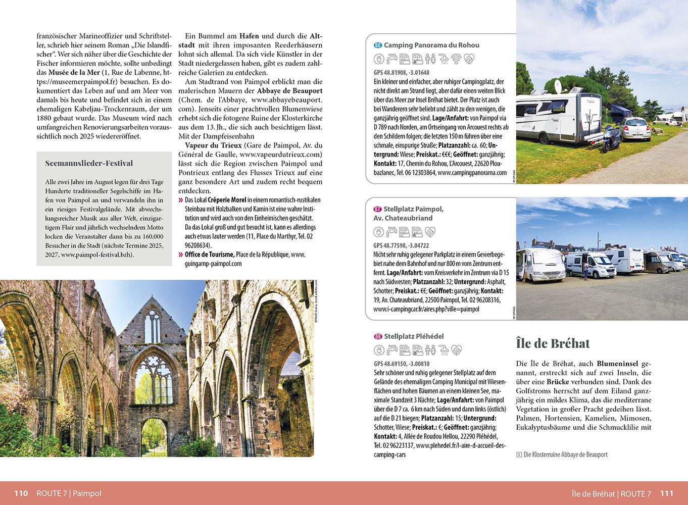 Beispielinhalt (Bild) Reise Know-How Wohnmobil-Tourguide Frankreich