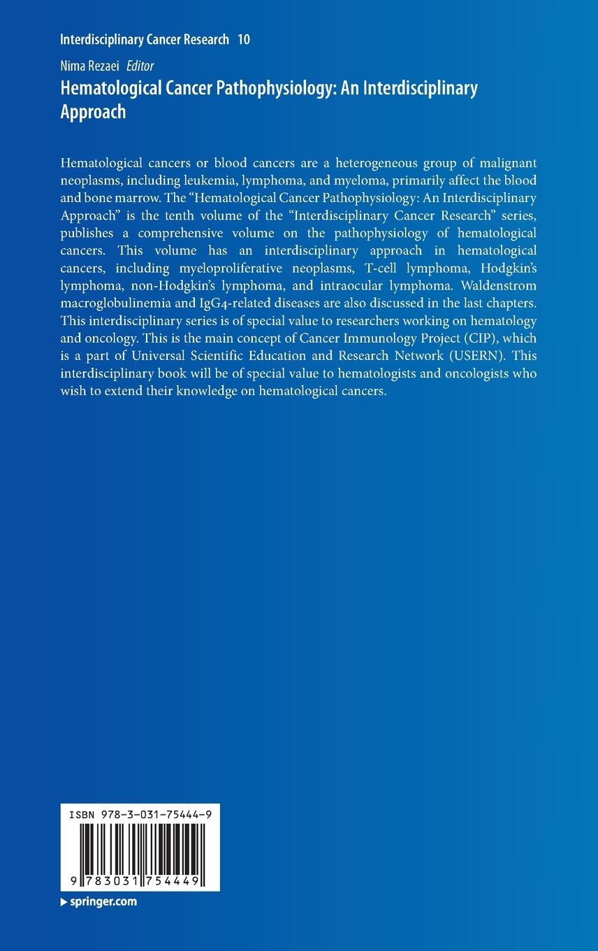 Rückseitencover Hematological Cancer Pathophysiology: An Interdisciplinary Approach