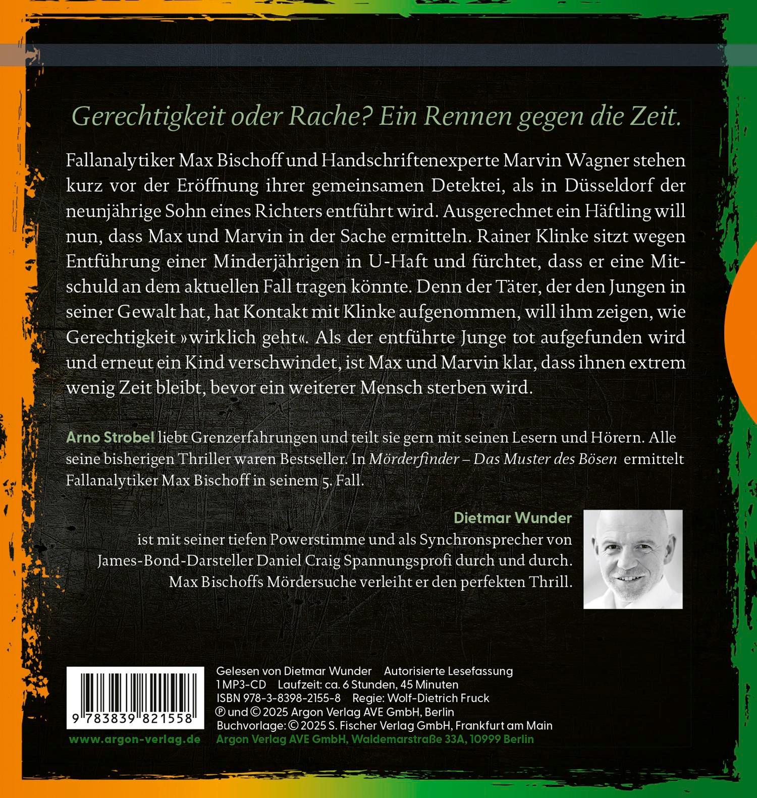 Rückseitencover Mörderfinder - Das Muster des Bösen