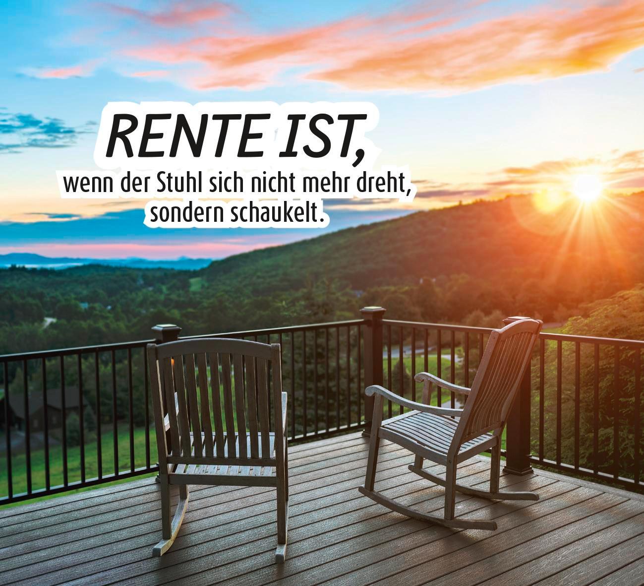 Beispielinhalt (Bild) Nicht mehr mein Problem - bin in Rente