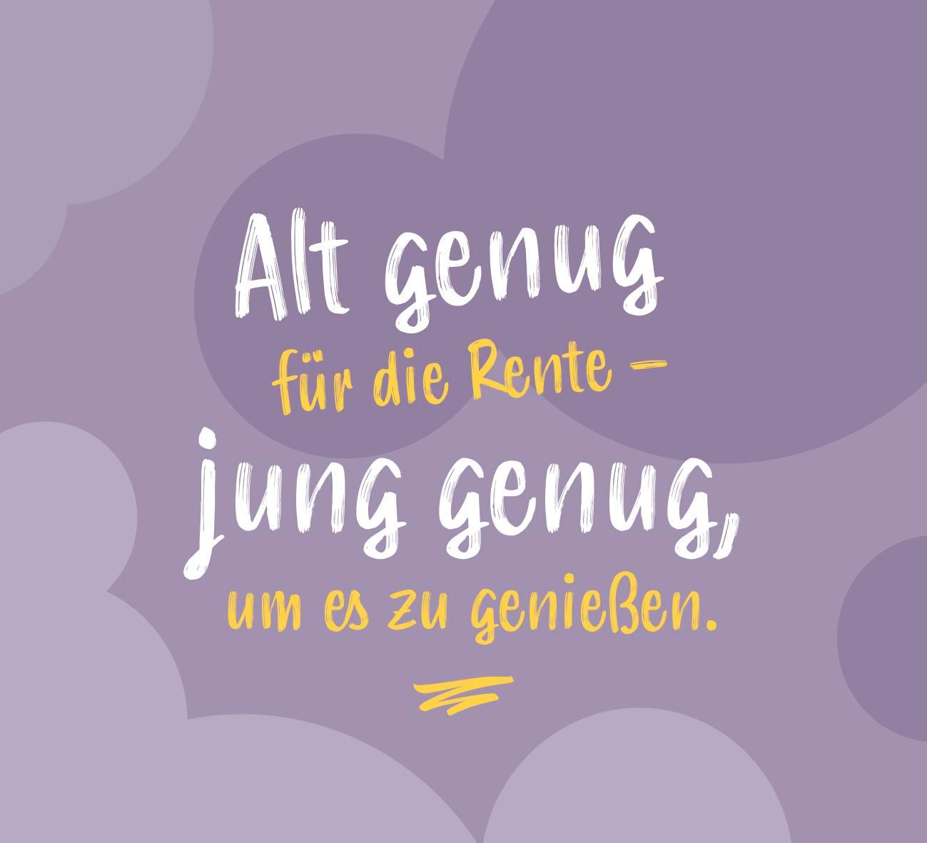 Beispielinhalt (Bild) Nicht mehr mein Problem - bin in Rente