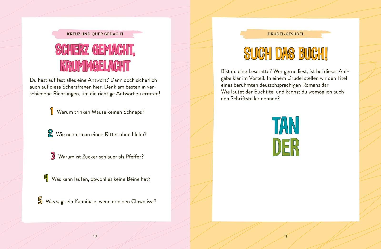 Beispielinhalt (Bild) Gute-Laune-Rätsel