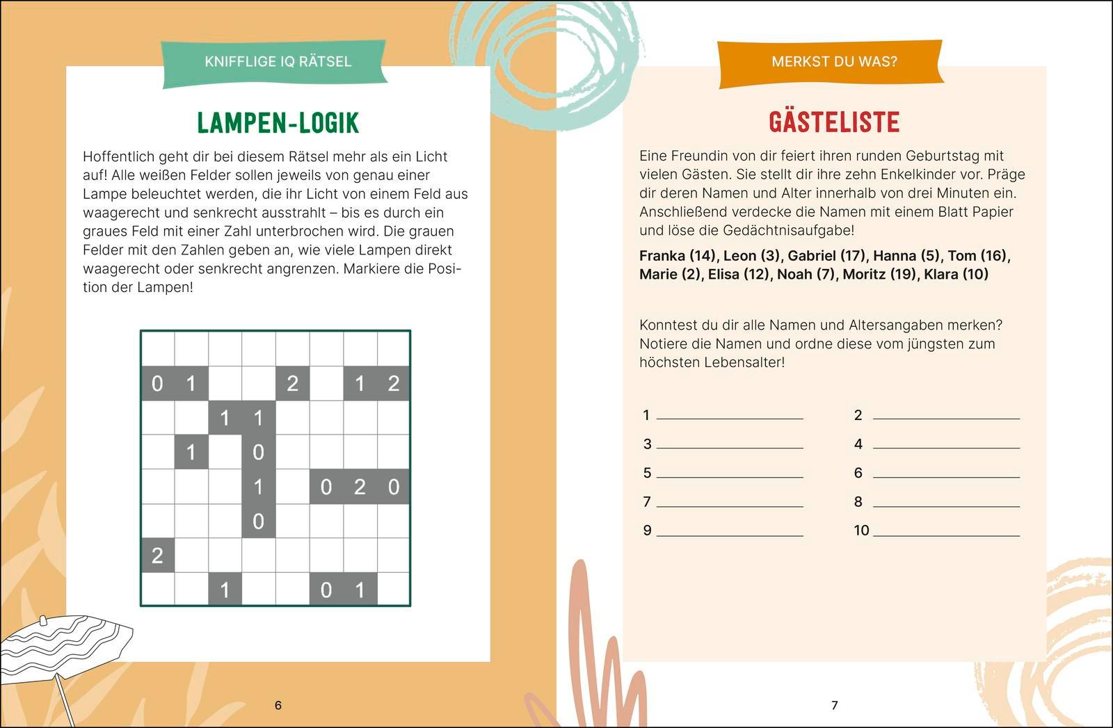 Beispielinhalt (Bild) Der große Rätselspaß für Rentner