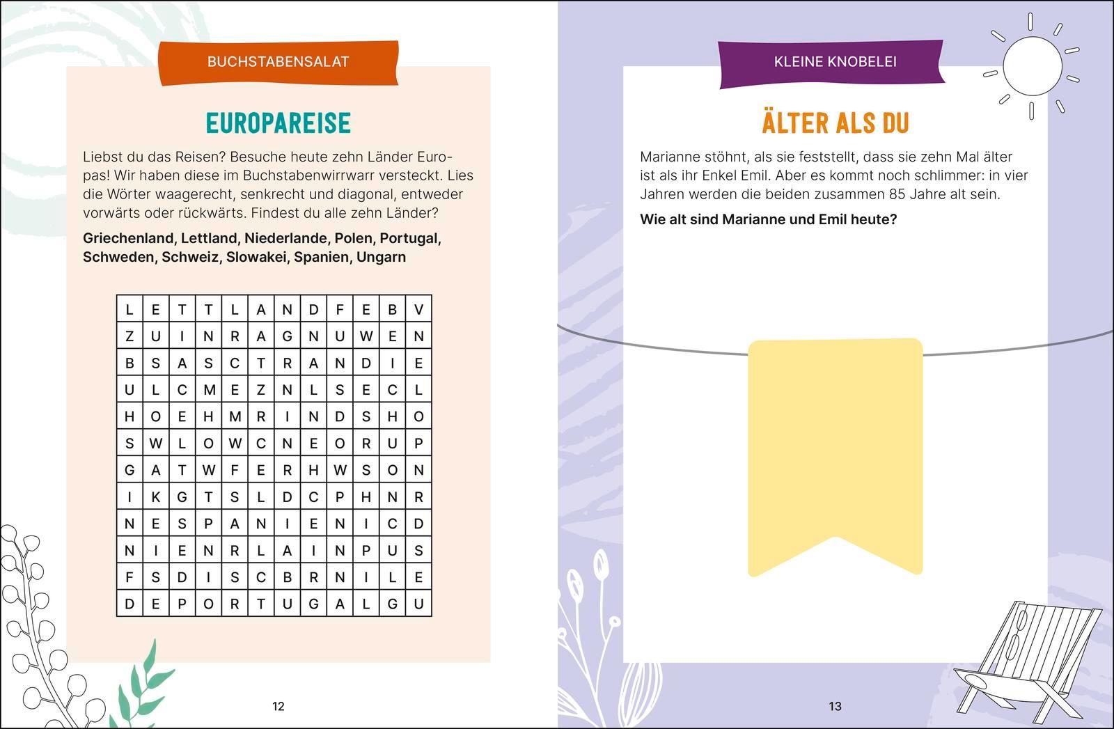 Beispielinhalt (Bild) Der große Rätselspaß für Rentner