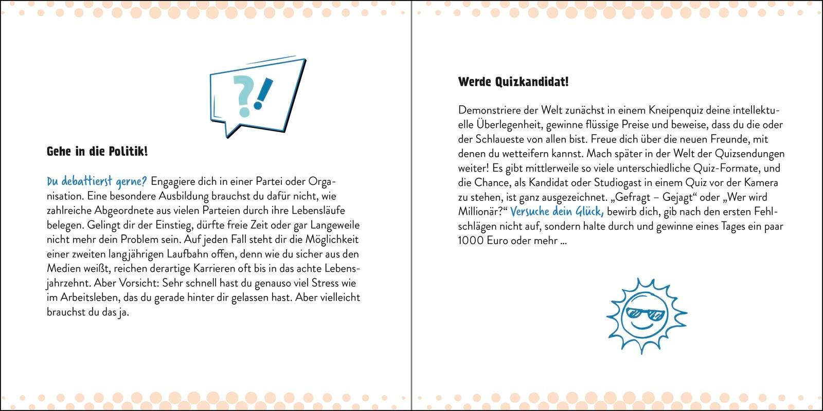 Beispielinhalt (Bild) Ruhestand ist ein Vollzeitjob