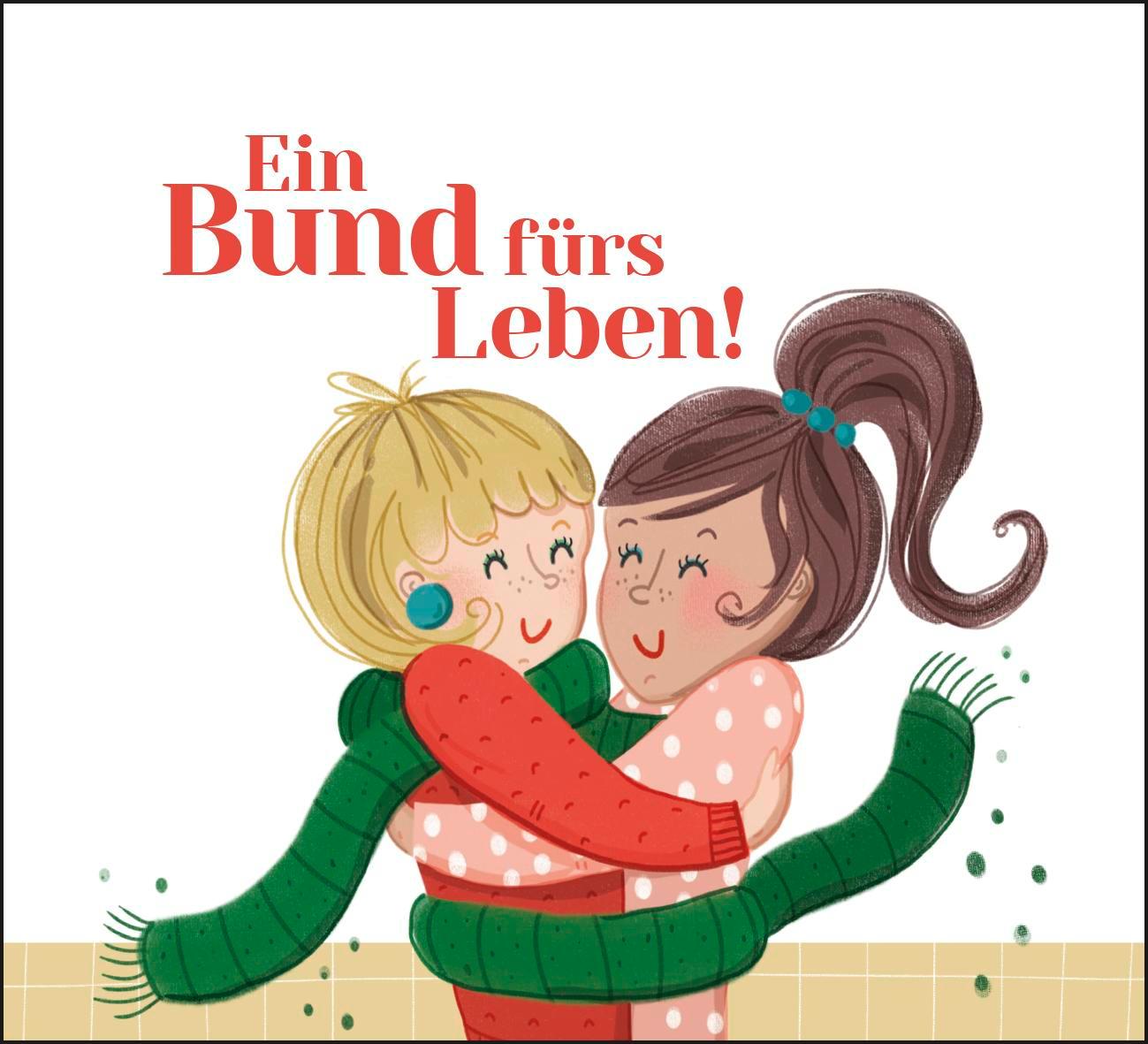 Beispielinhalt (Bild) Mit dir ist gut Plätzchen essen