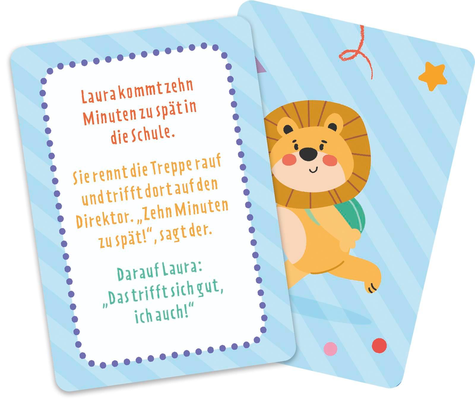 Beispielinhalt (Bild) Kartenset: Schulkind! Die lustigsten Witze für Kinder
