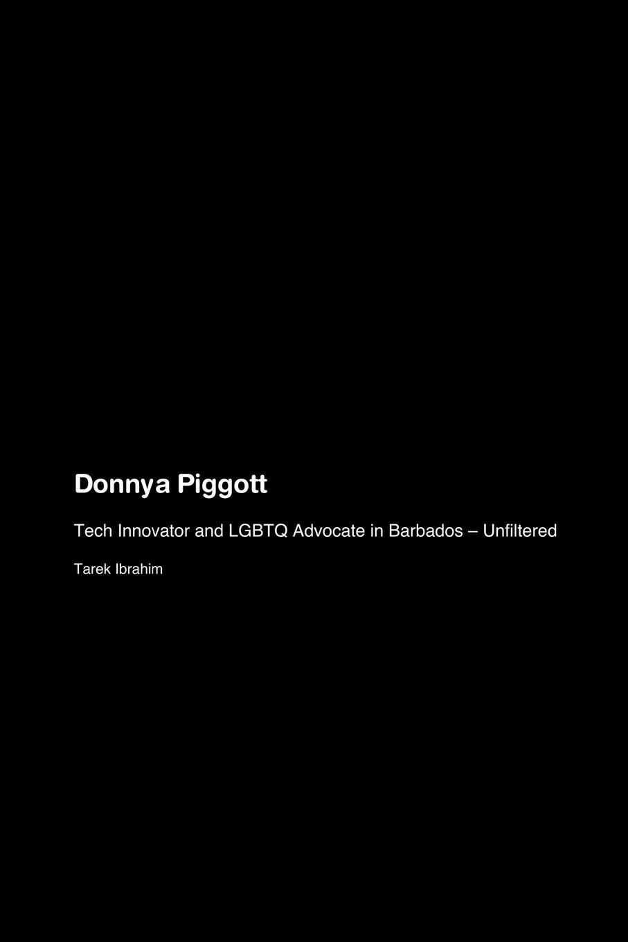 Vorderes Coverbild Donnya Piggott