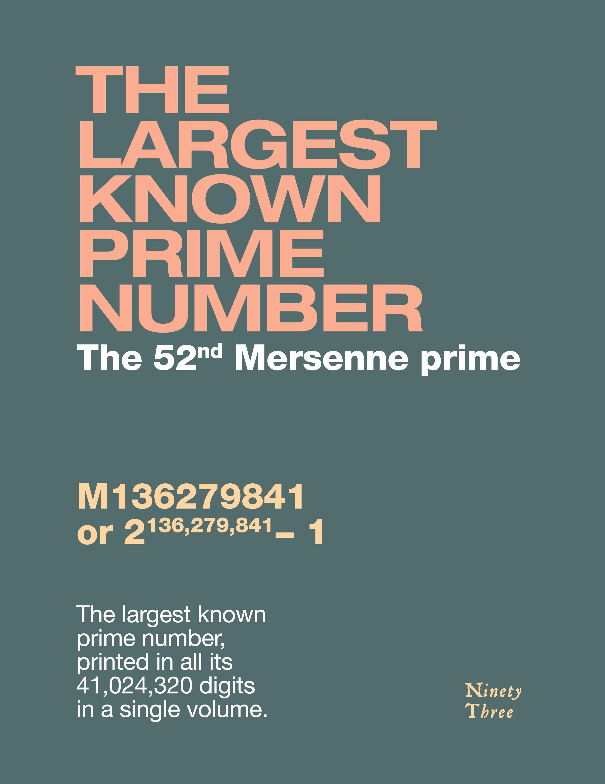 Vorderes Coverbild The largest known prime number