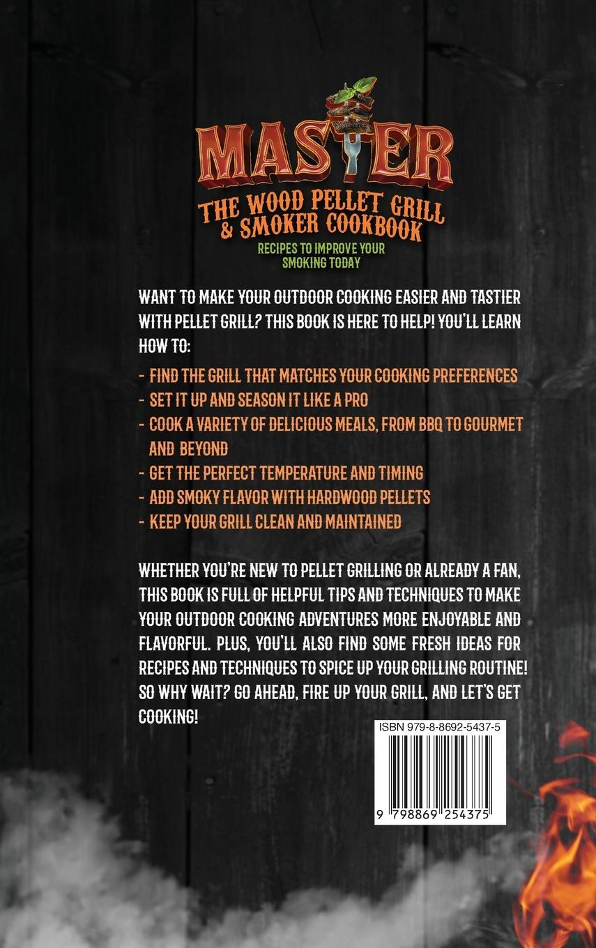 Rückseitencover Master the Wood Pellet Grill & Smoker Cookbook