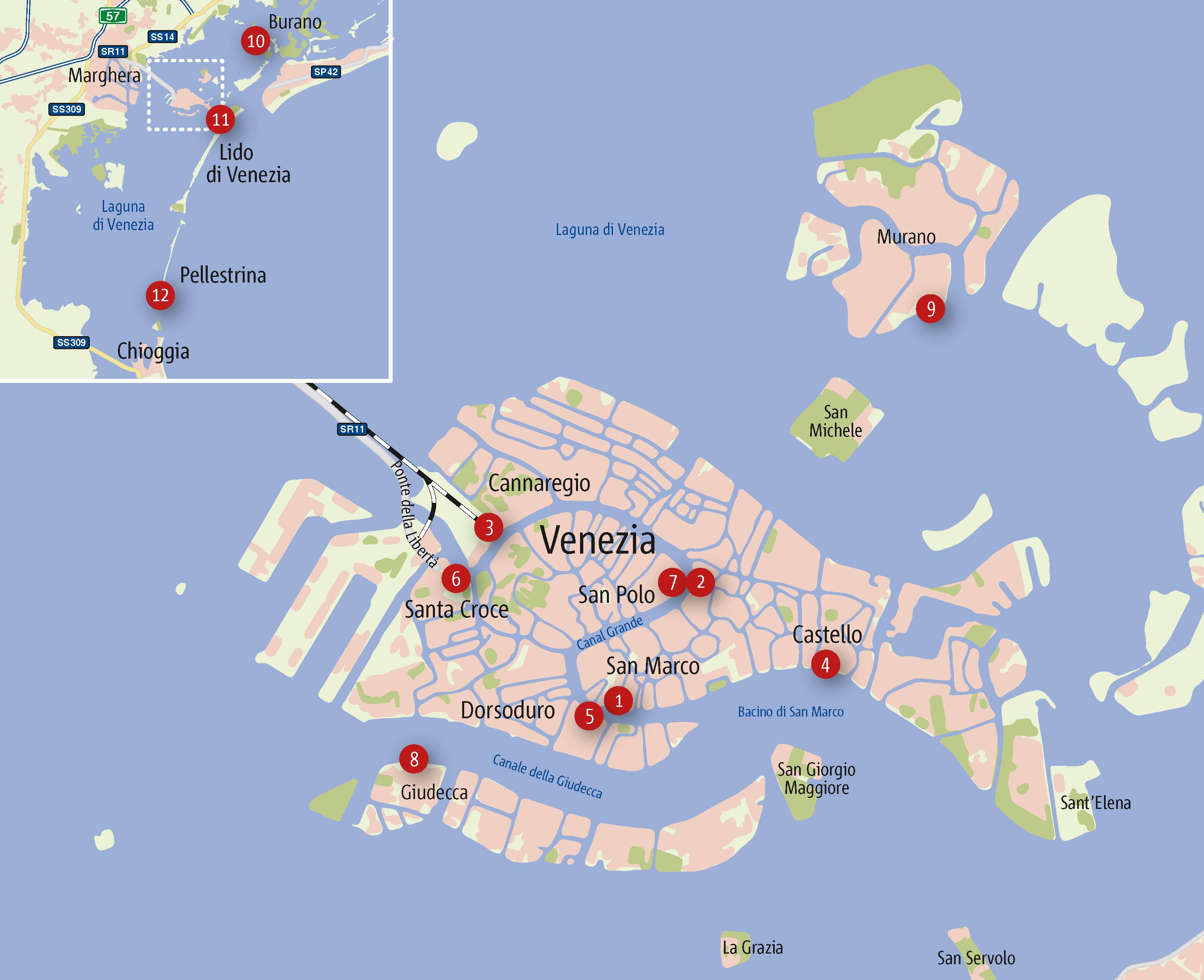 Beispielinhalt (Bild) Zu Fuß durch Venedig