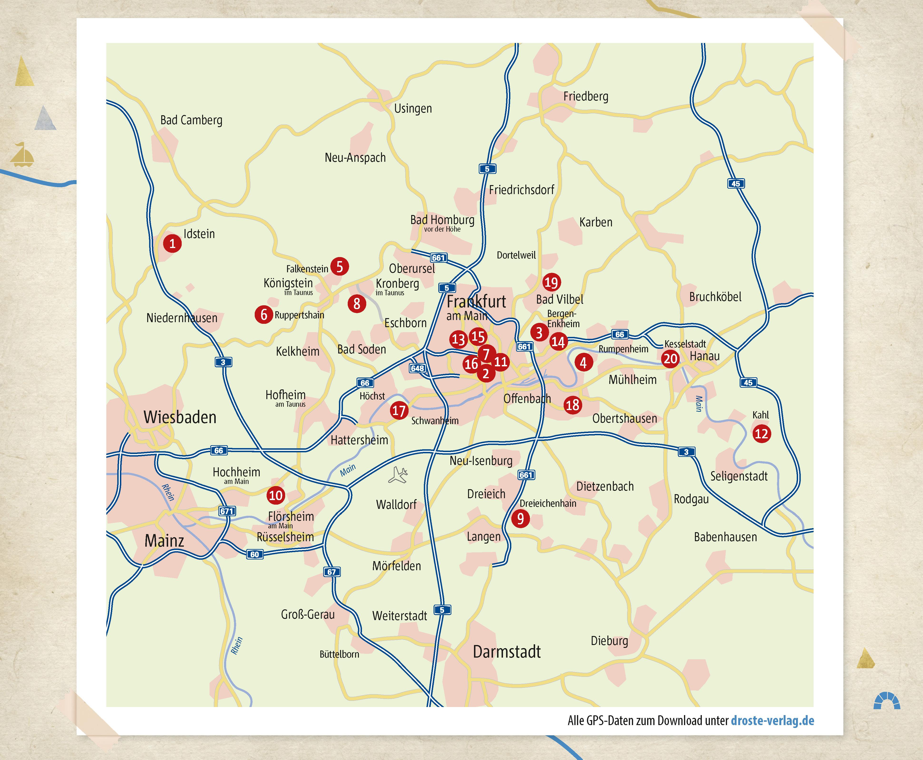 Beispielinhalt (Bild) In und um Frankfurt. Wandern für die Seele