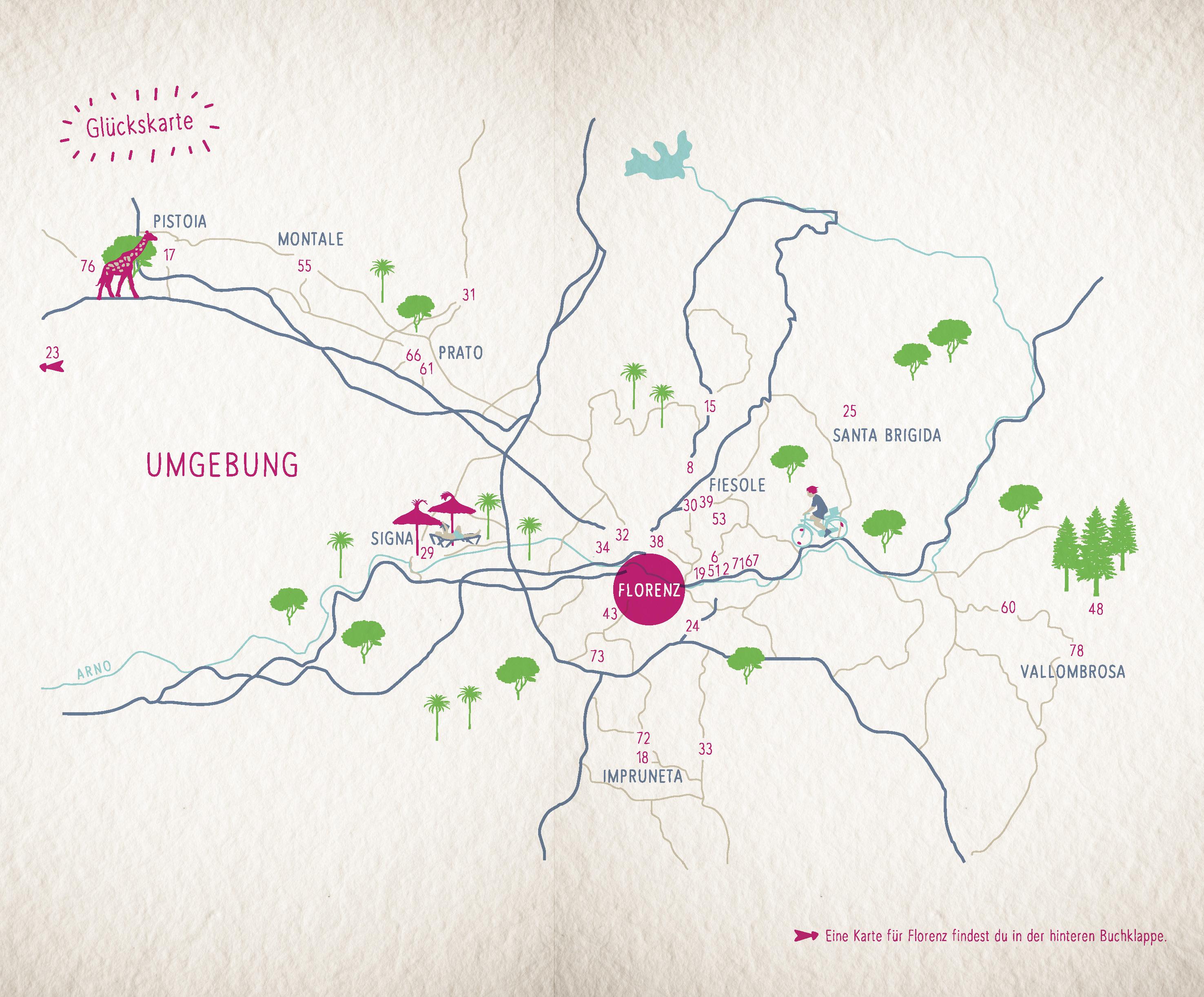 Beispielinhalt (Bild) Glücksorte in Florenz