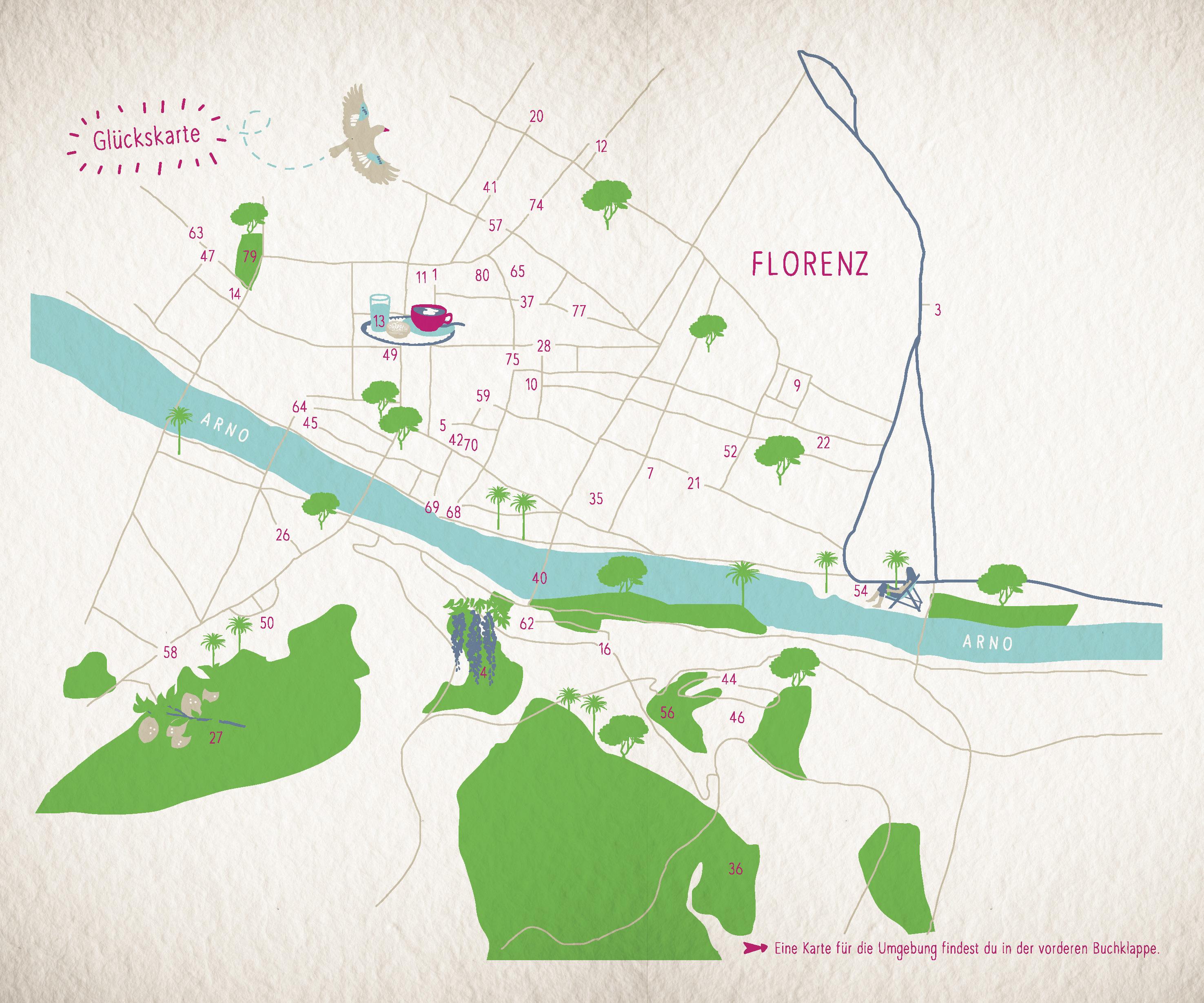 Beispielinhalt (Bild) Glücksorte in Florenz