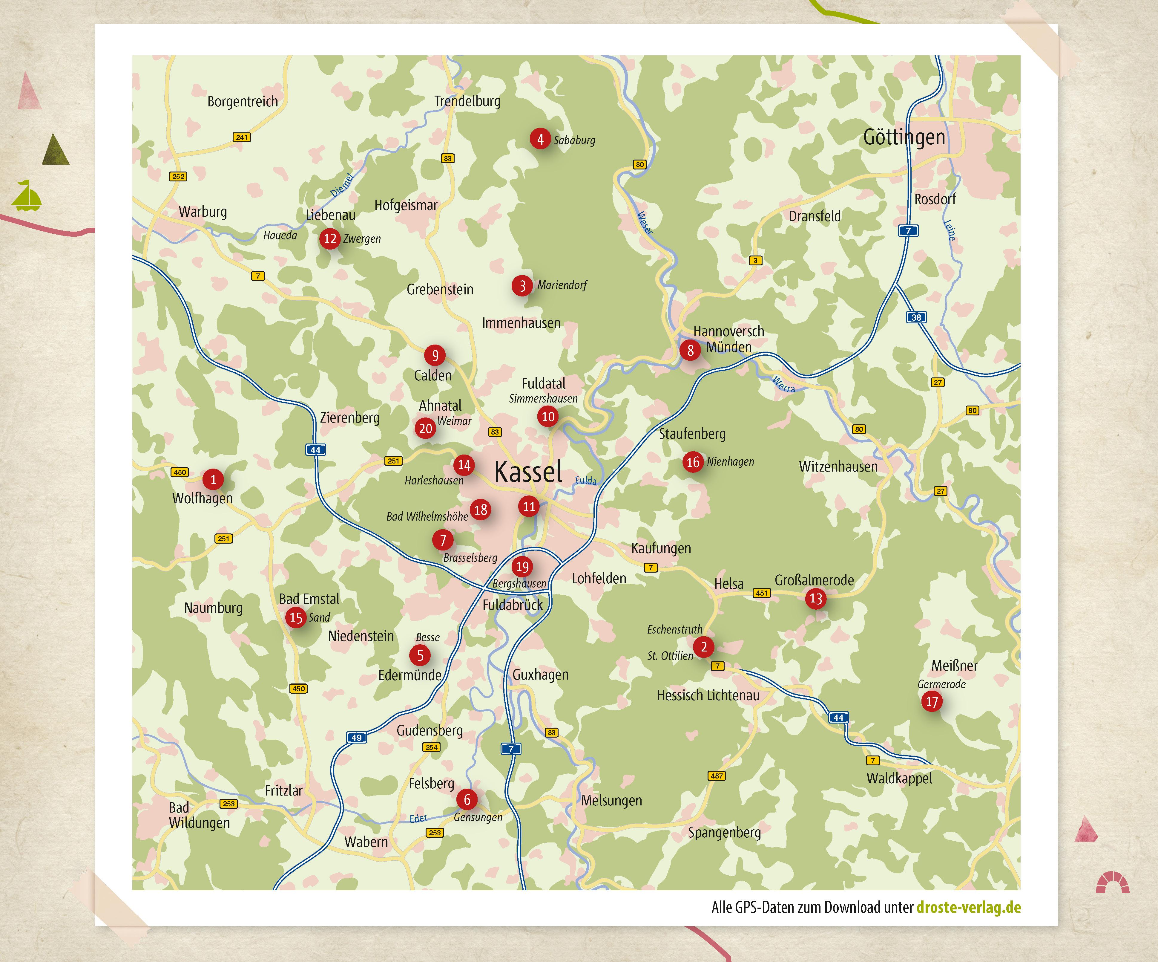 Beispielinhalt (Bild) Rund um Kassel. Wandern für die Seele