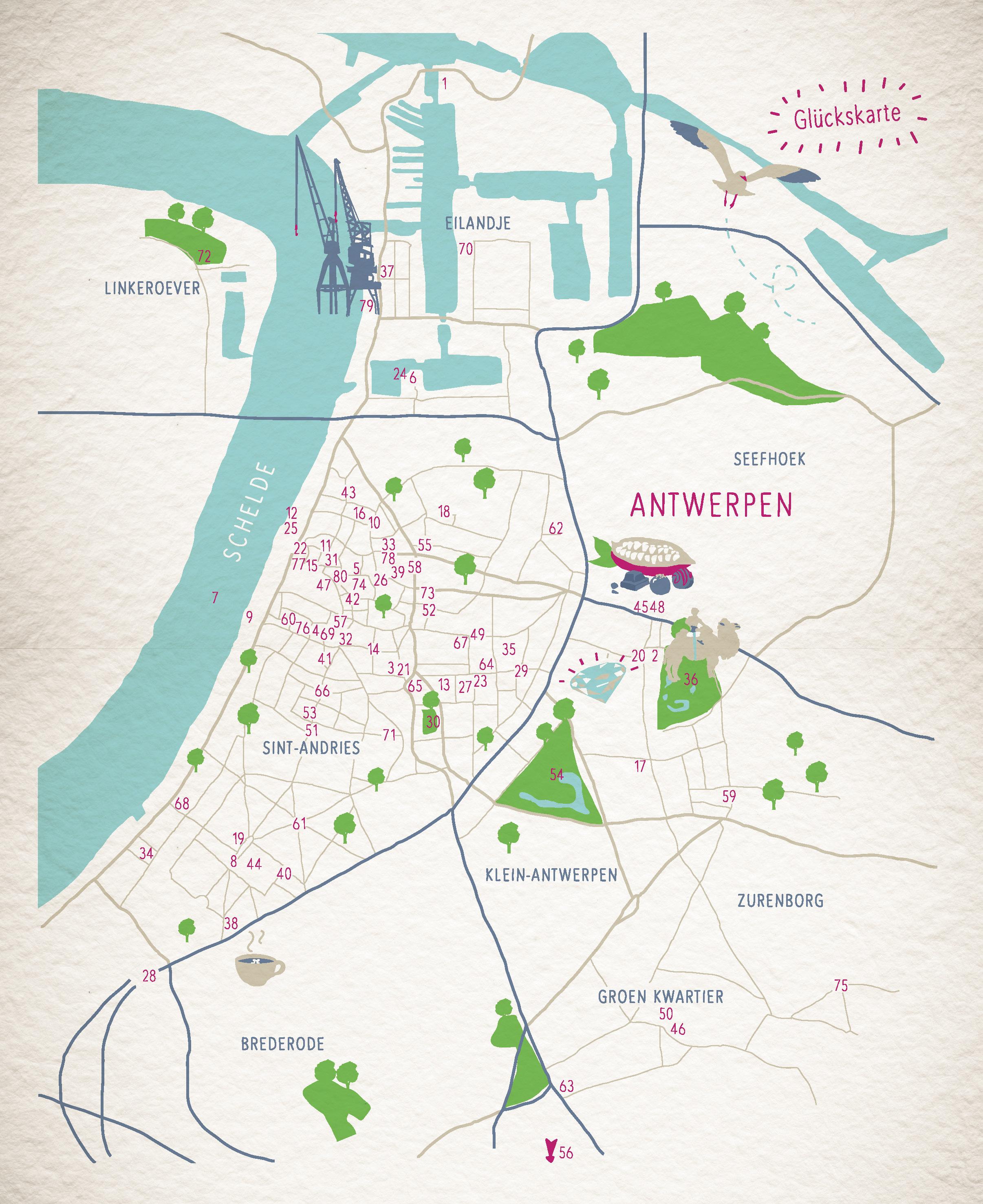 Beispielinhalt (Bild) Glücksorte in Antwerpen