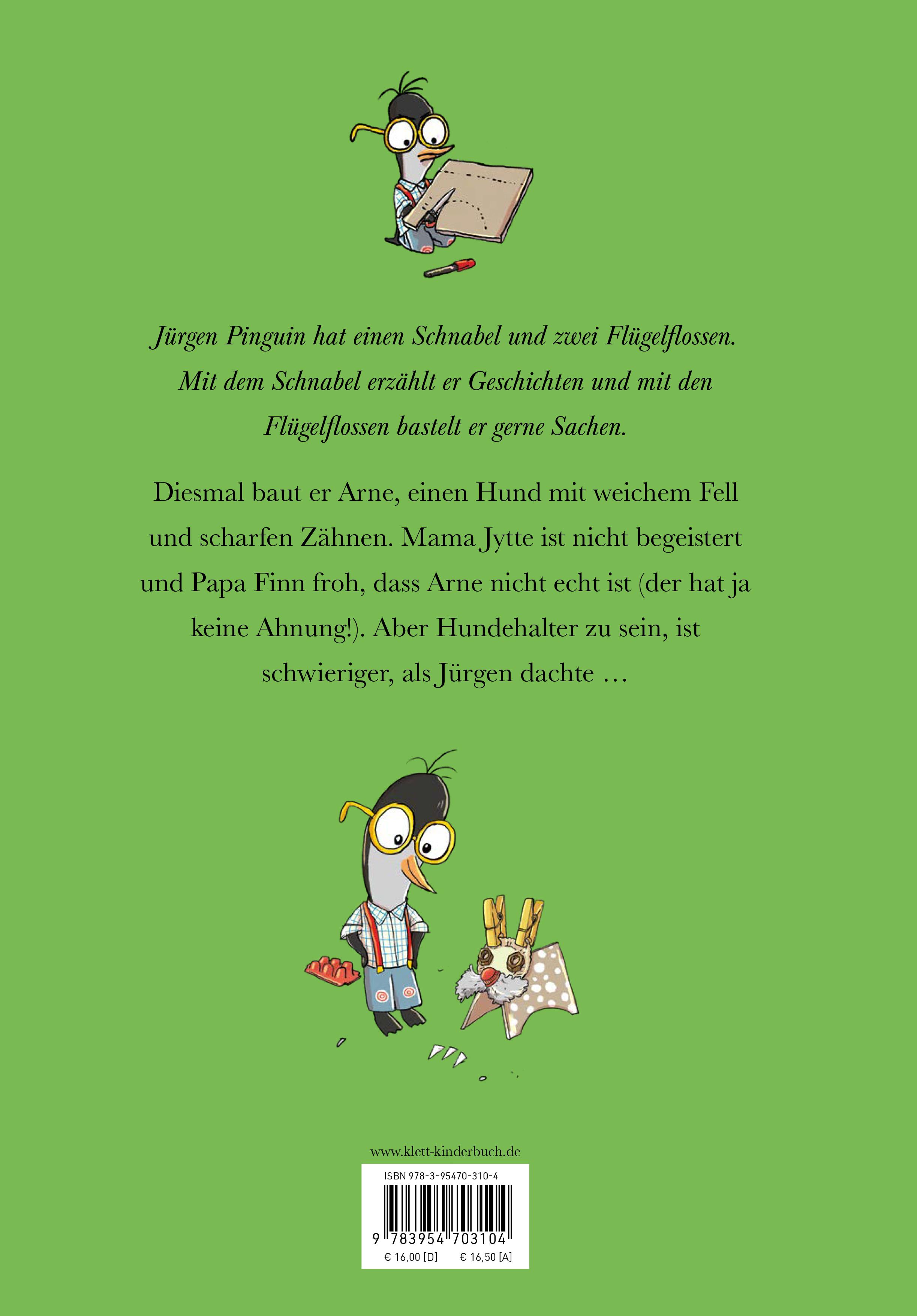 Rückseitencover Jürgen Pinguin baut was, was bellt