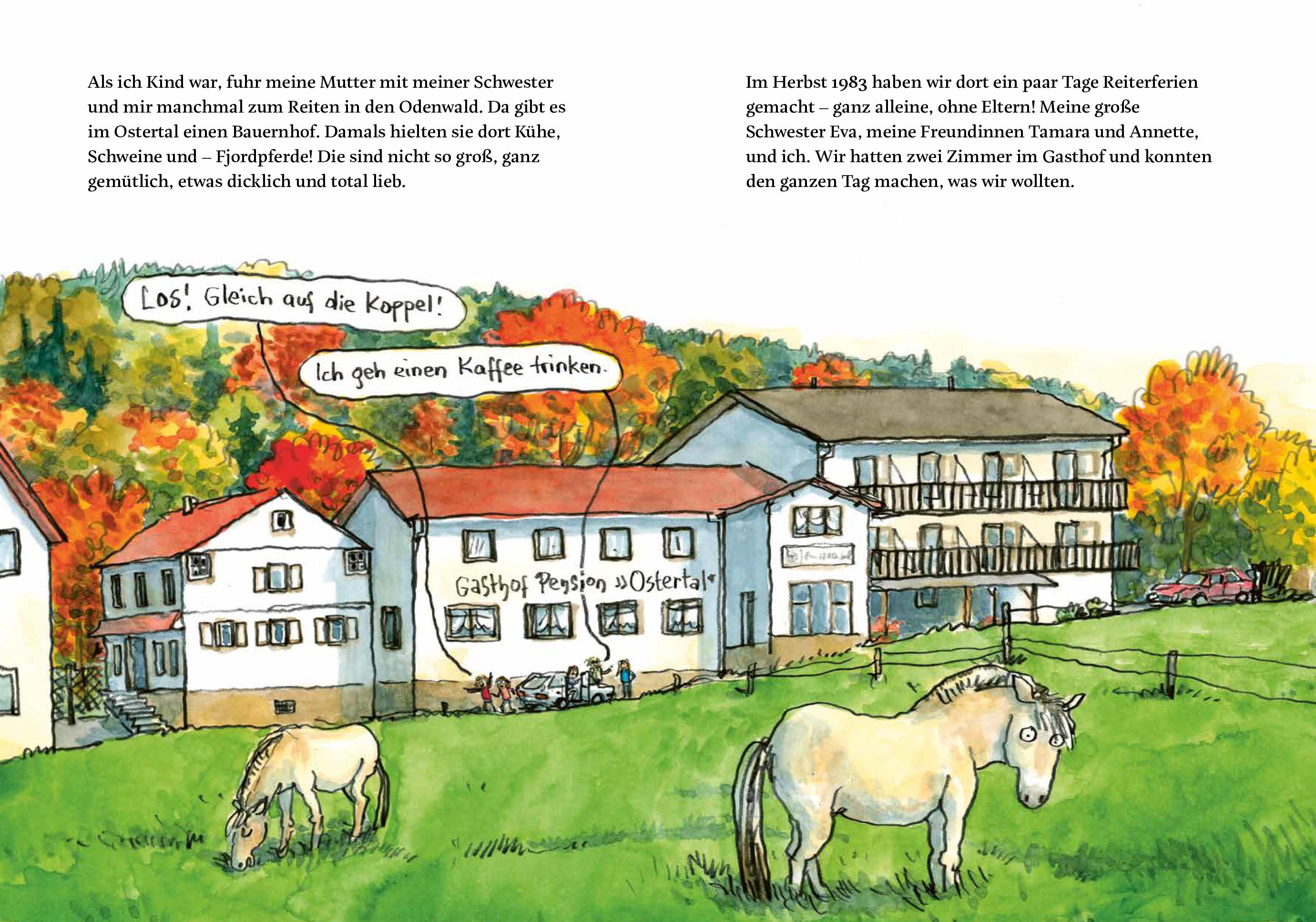 Beispielinhalt (Bild) Pferde, Tränen, Lachanfälle | Unsere Woche im Ostertal