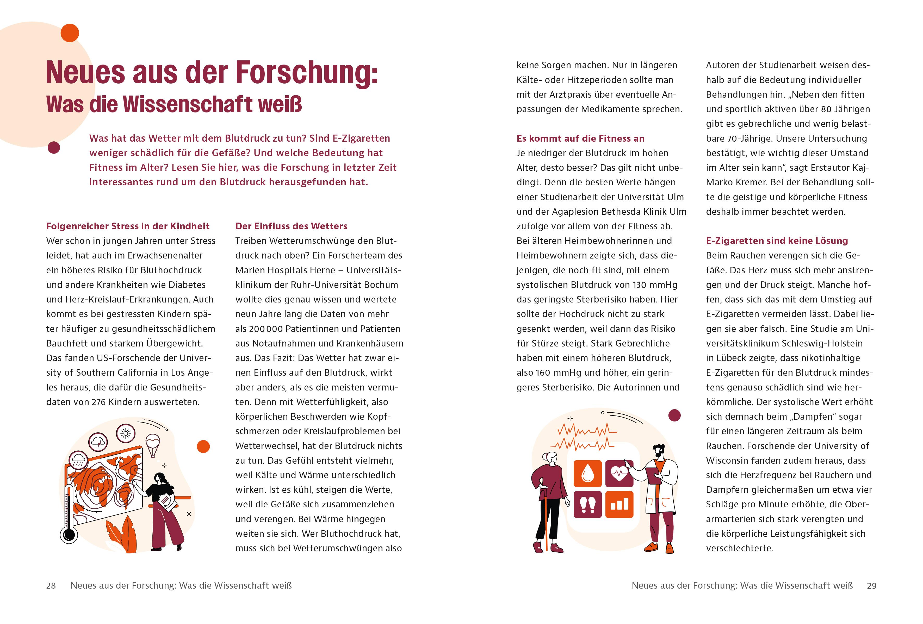 Beispielinhalt (Bild) Gesund mit Visite - Bluthochdruck