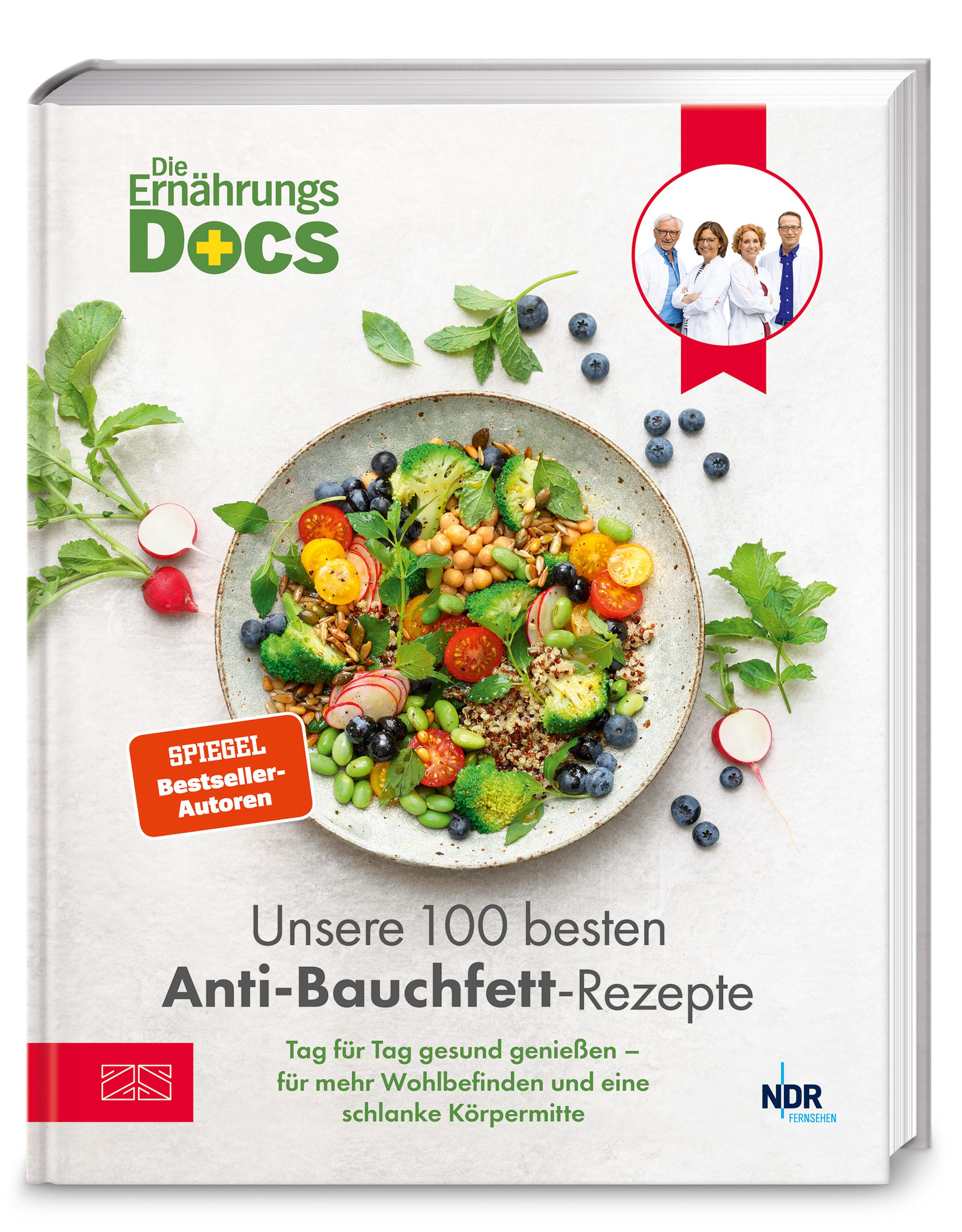 Vorderes Coverbild Die Ernährungs-Docs - Unsere 100 besten Anti-Bauchfett-Rezepte