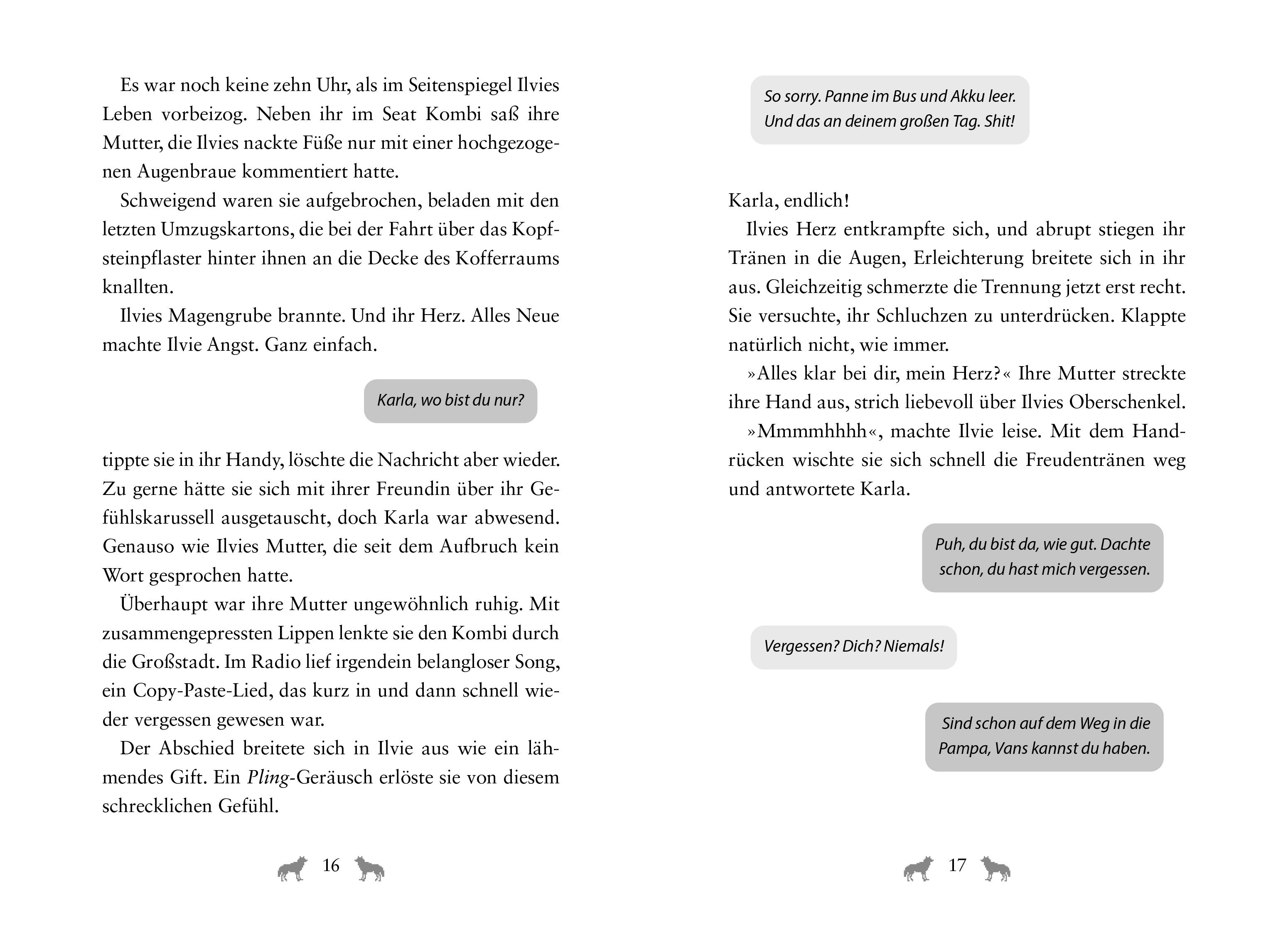 Beispielinhalt (Bild) Ilvie und der weiße Wolf