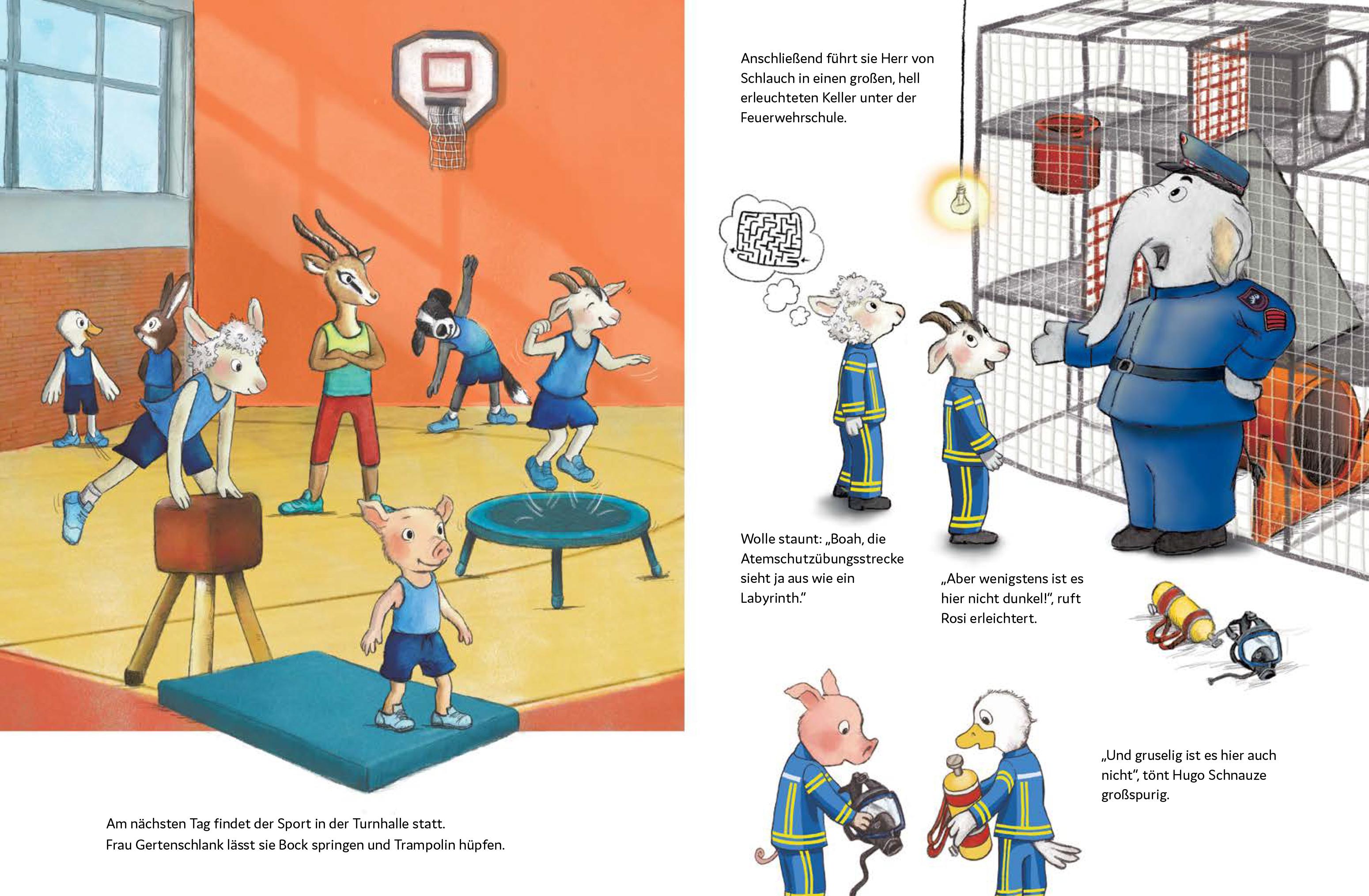 Beispielinhalt (Bild) Wasser marsch! Einsatz für die Feuerwehr