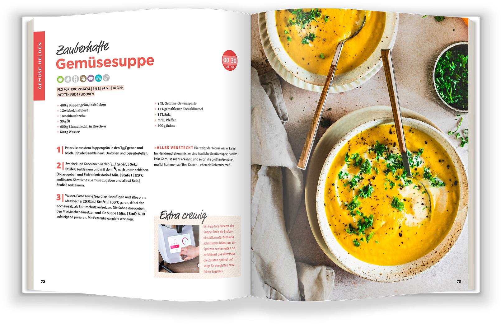 Beispielinhalt (Bild) monsieur cuisine by ZauberMix - Familienkochbuch