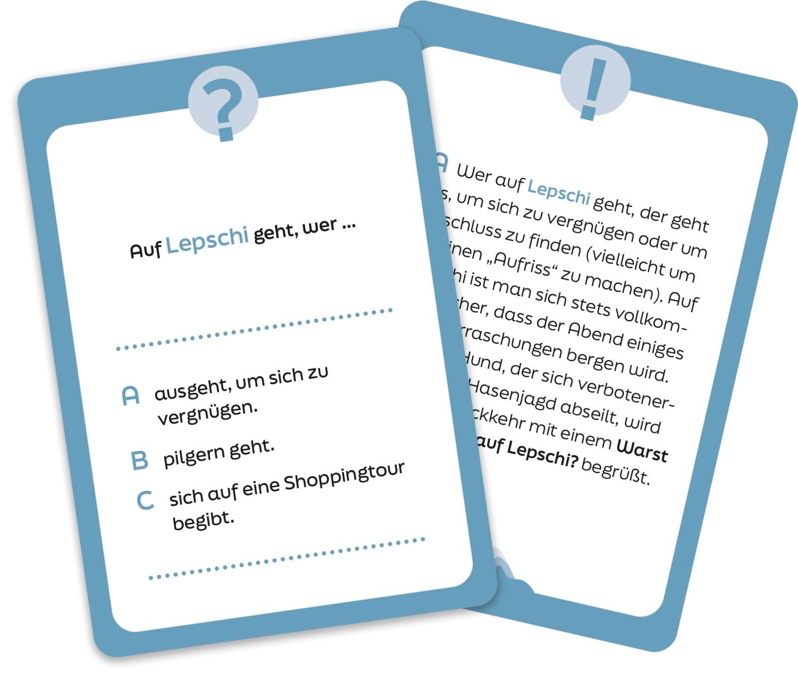 Beispielinhalt (Bild) Servus! Das rot-weiß-rote Dialekte-Quiz