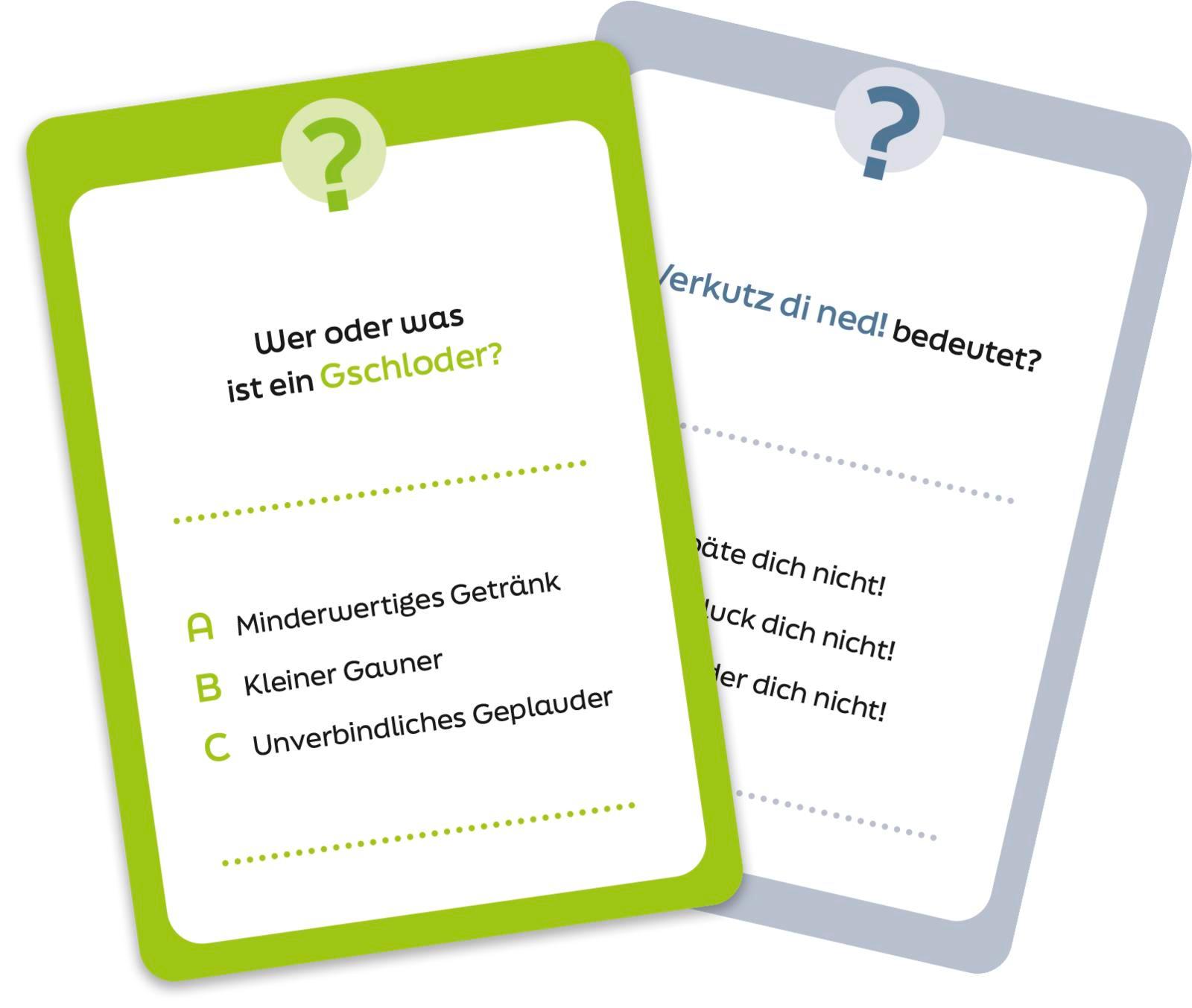 Beispielinhalt (Bild) Servus! Das rot-weiß-rote Dialekte-Quiz