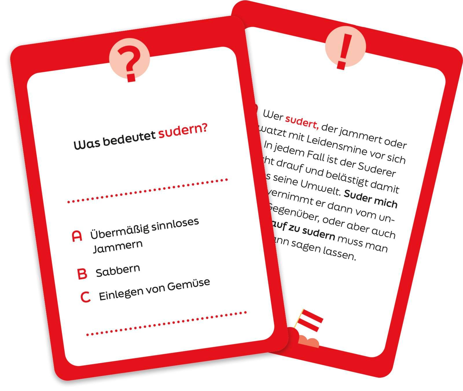 Beispielinhalt (Bild) Servus! Das rot-weiß-rote Dialekte-Quiz