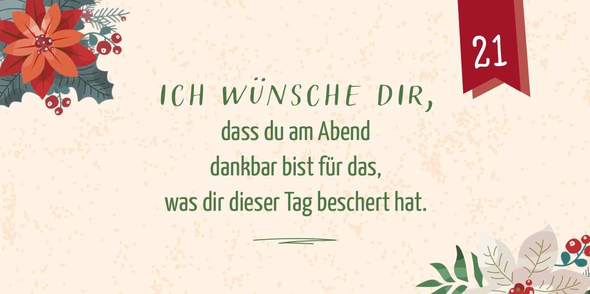 Beispielinhalt (Bild) 24 besinnliche Momente für dich