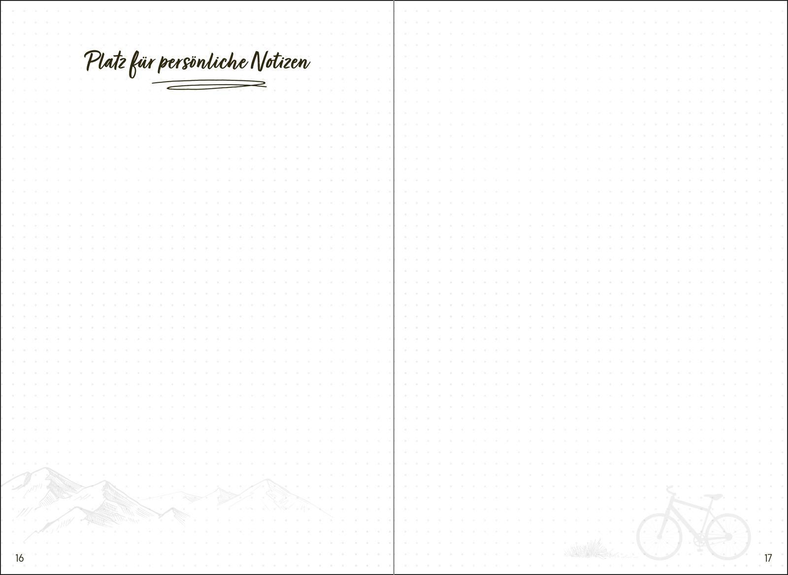 Beispielinhalt (Bild) Mein Fahrradtouren-Buch (maritim)