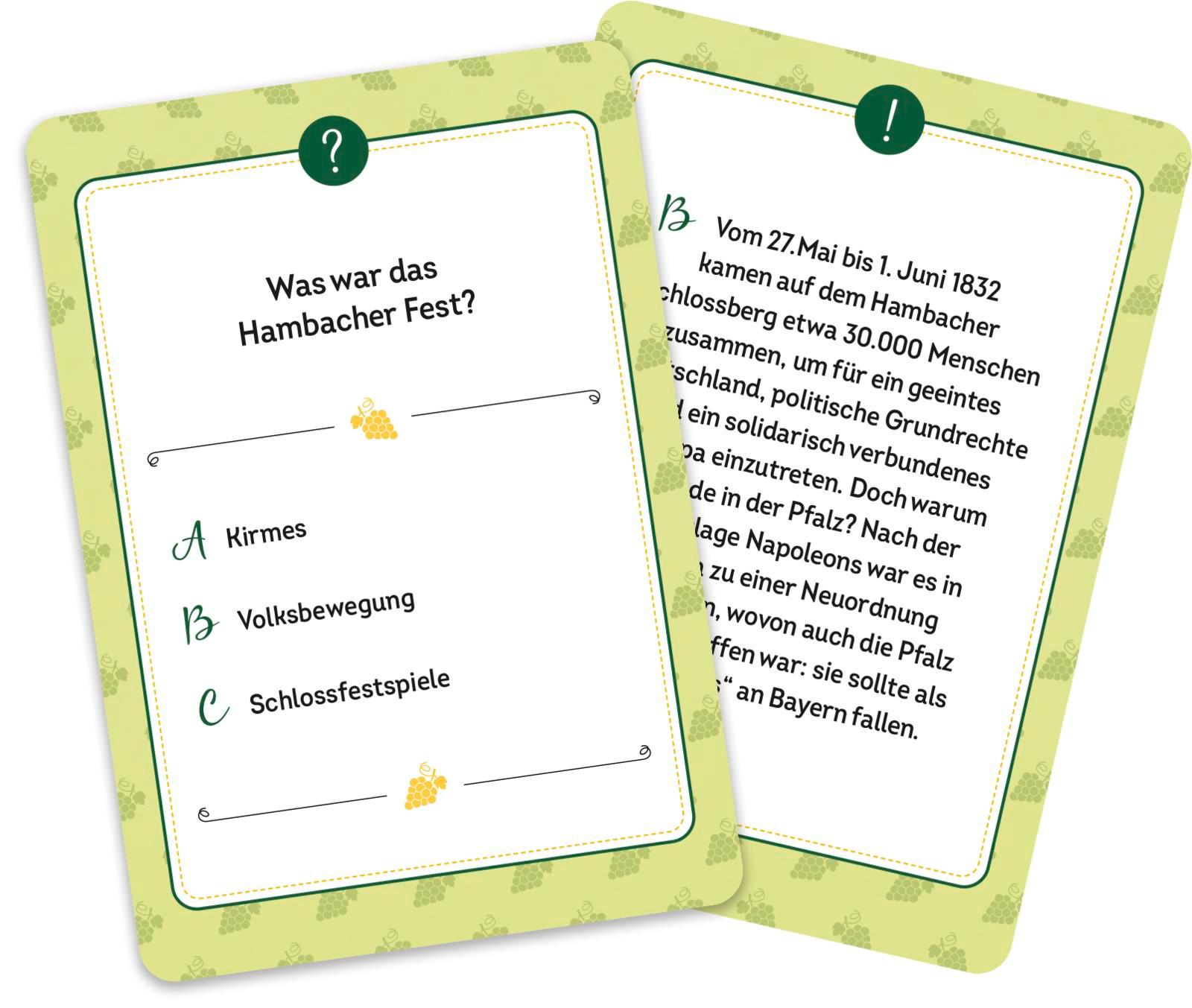 Beispielinhalt (Bild) Wer hätte das gedacht?! Das Unnützes-Wissen-Quiz Pfalz