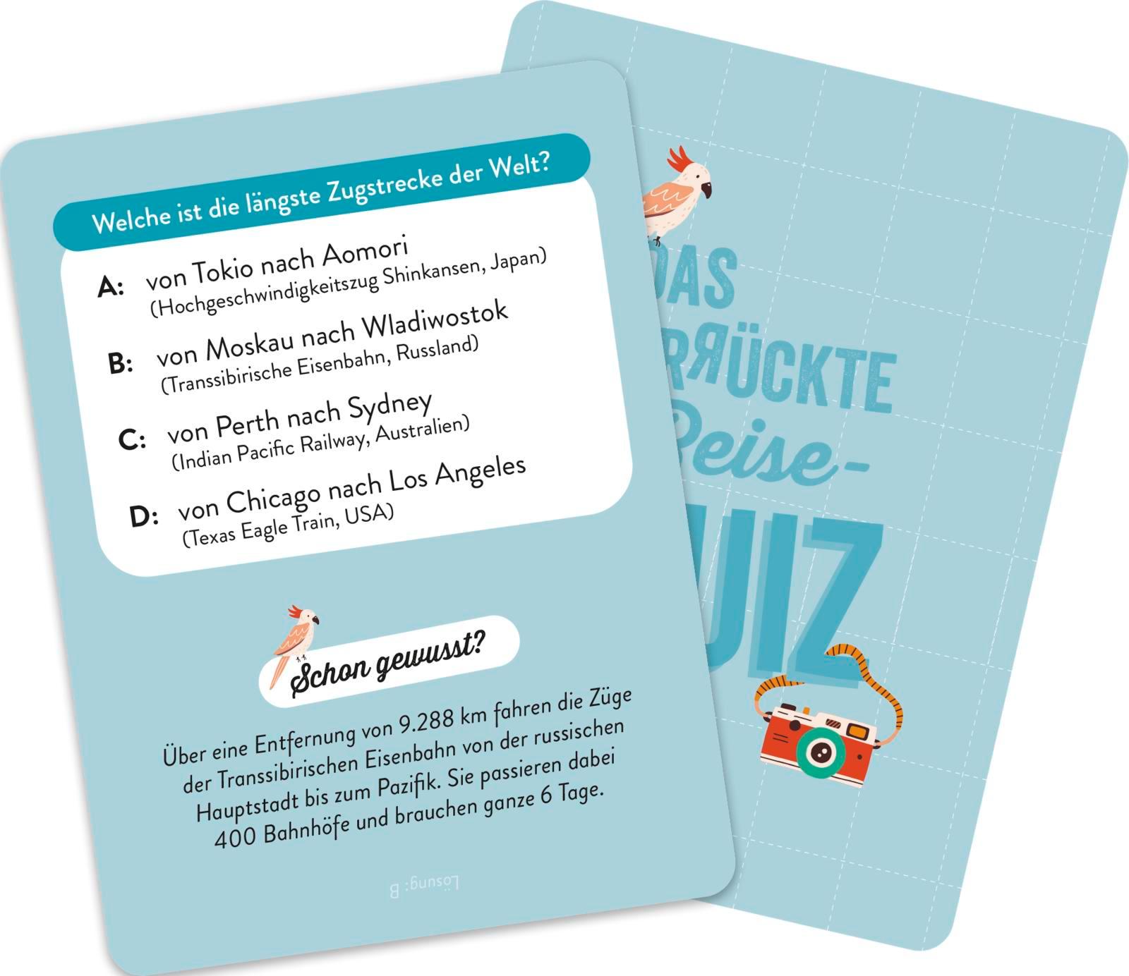 Beispielinhalt (Bild) Das verrückte Reise-Quiz