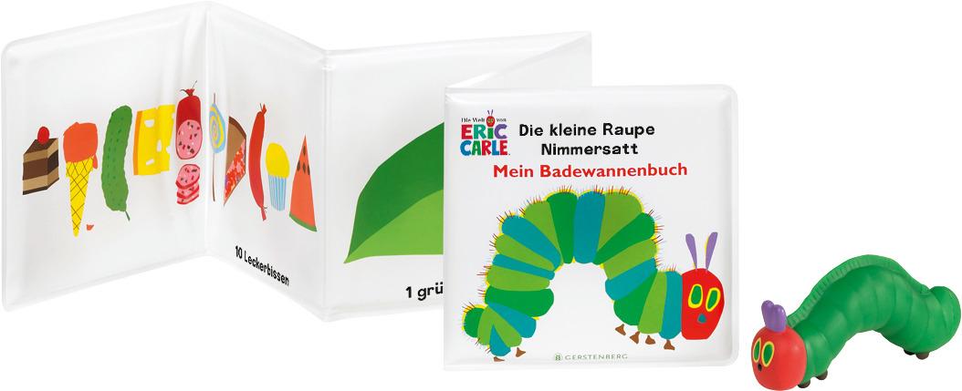 Beispielinhalt (Bild) Die kleine Raupe Nimmersatt - Mein Badewannenbuch
