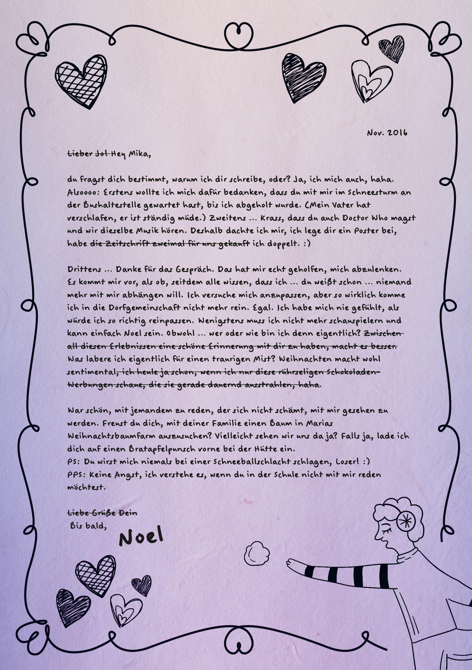 Beispielinhalt (Bild) Find me between Christmas trees