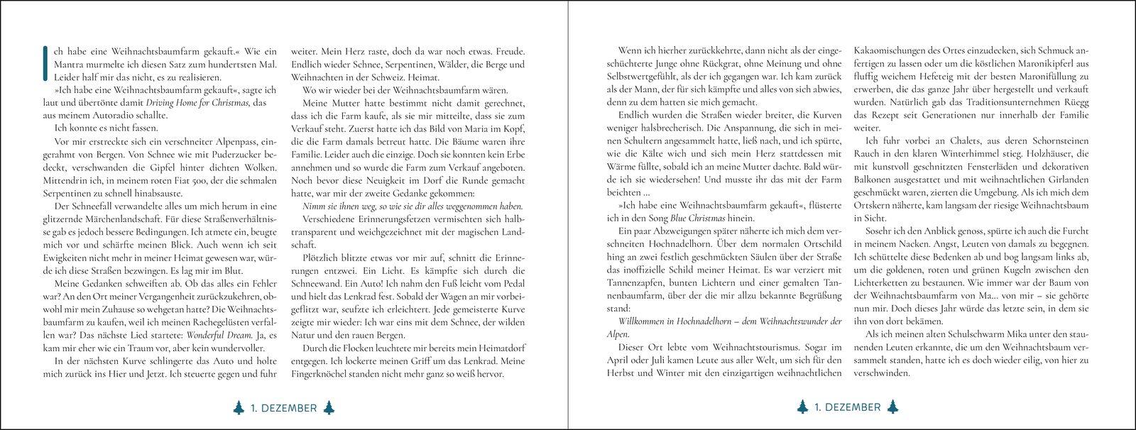 Beispielinhalt (Bild) Find me between Christmas trees